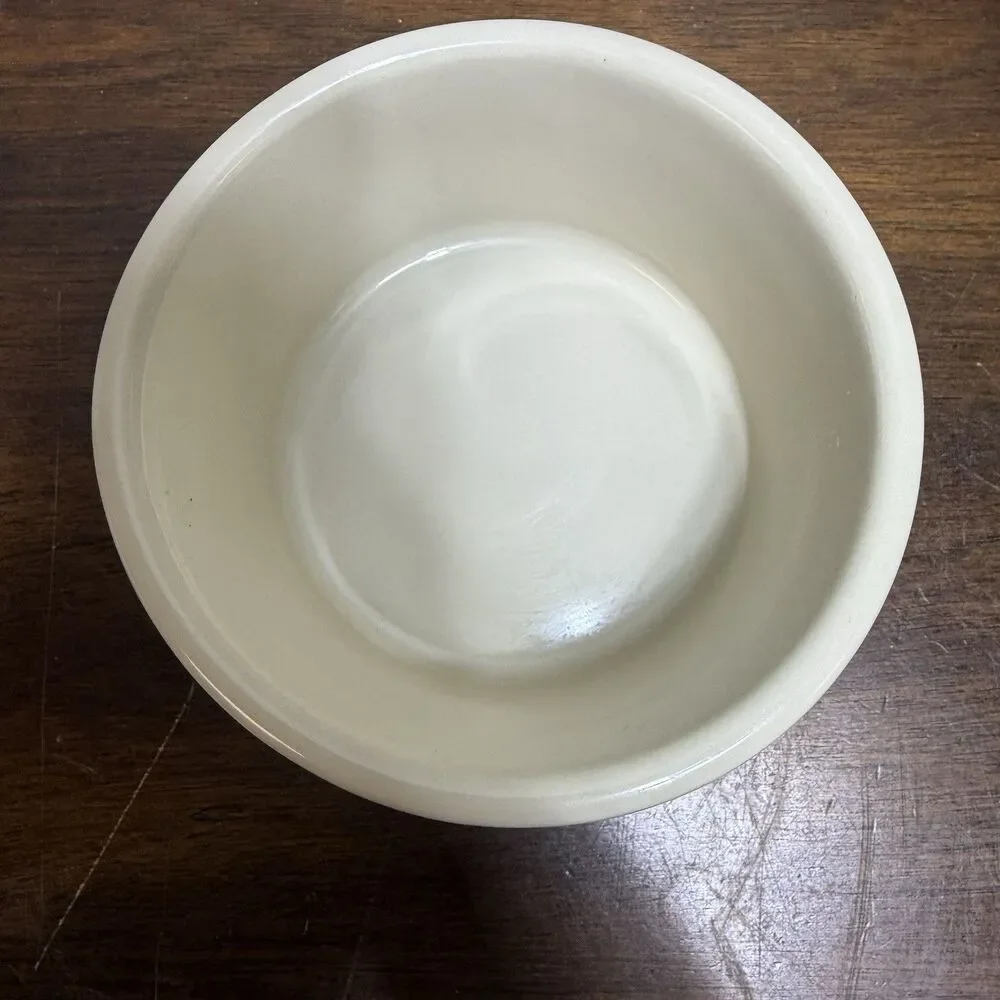 Roseville Ohio Vintage Friendship Village Stoneware Ramekin--5